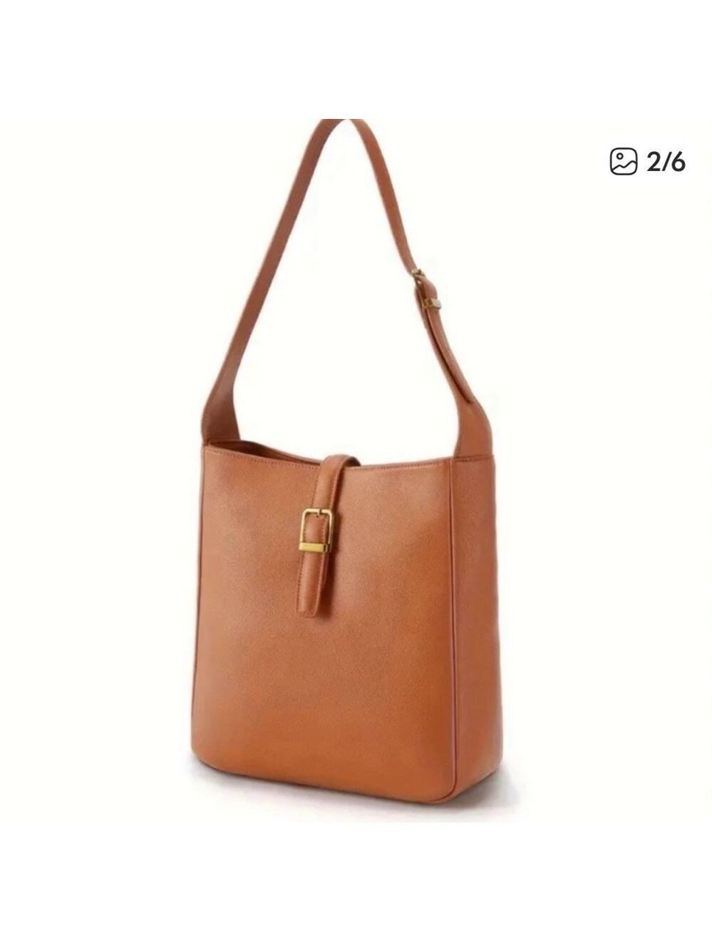 Vegan Leather Shoulder Bag New - Picture 3 of 5